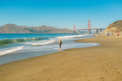 Tourists at beach