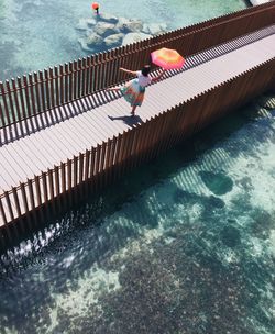 Woman in water