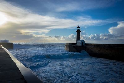 Lighthouse on beach