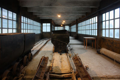 Interior of abandoned coal mine