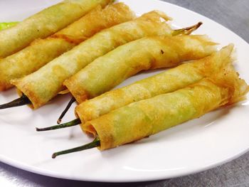Close-up of food in plate