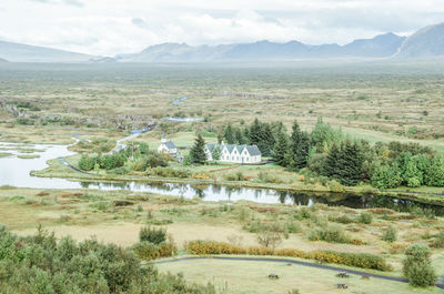 Scenic view of landscape against sky