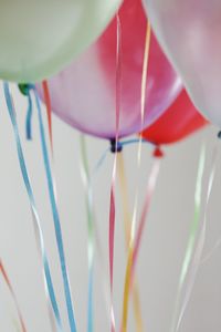 Close-up of multi colored umbrella