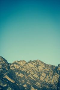 Low angle view of clear blue sky