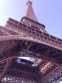 Low angle view of eiffel tower