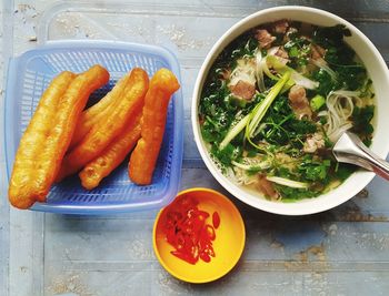 Close-up of salad in bowl