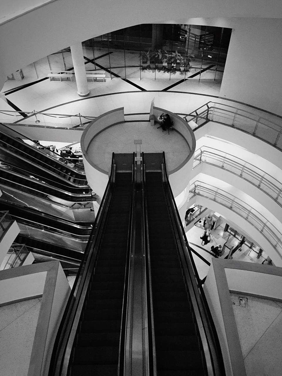 LOW ANGLE VIEW OF STAIRCASE AGAINST THE SKY