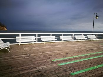 Morning walk on the pier