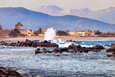 Scenic view of sea against sky