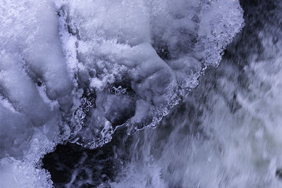 Scenic view of frozen sea