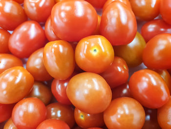 Full frame shot of tomatoes at market stall