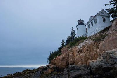 House by rocks