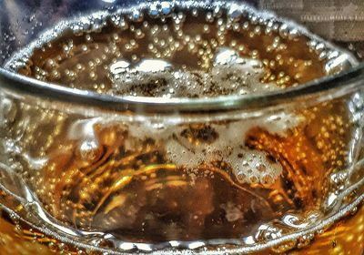 Close-up of glass on table