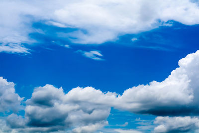Low angle view of clouds in sky