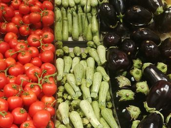 Full frame shot of tomatoes for sale at market stall