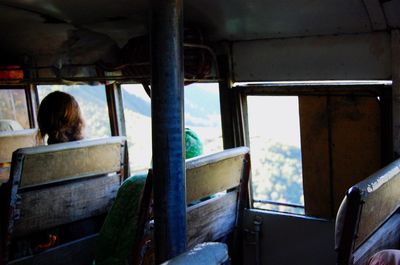 Interior of train