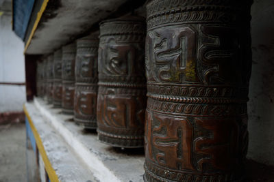 Close-up of temple