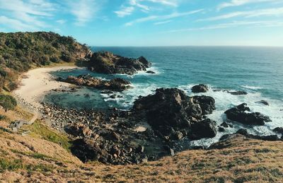 Scenic view of sea against sky