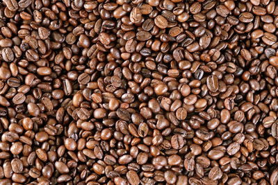 Full frame shot of coffee beans