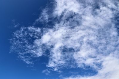 Low angle view of clouds in sky