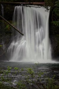 Scenic view of waterfall