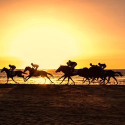 Sun shining through clouds