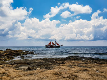 Scenic view of sea against sky