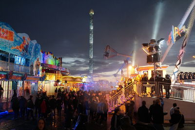 Crowd at night