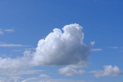 Low angle view of white clouds in sky