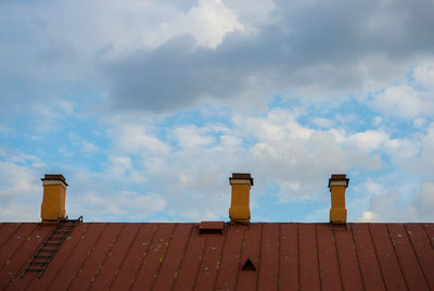 Low angle view of building against sky