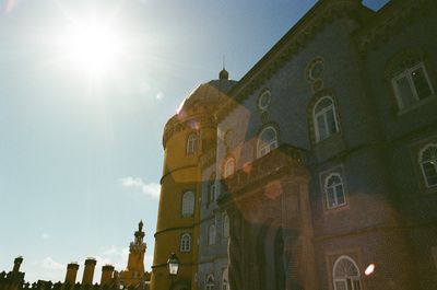Low angle view of building against clear sky