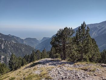 Scenic view of mountain against sky