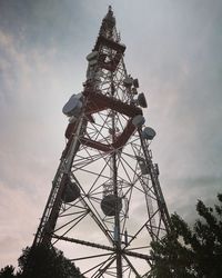 Low angle view of tower against sky