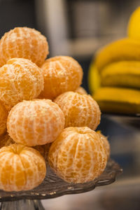 Close-up of oranges on table