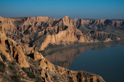 Panoramic view of rock formations