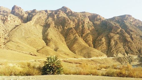 Scenic view of desert against sky