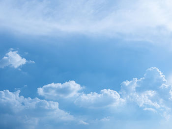 Low angle view of clouds in sky