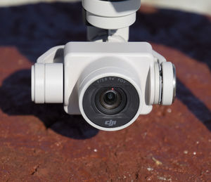 Close-up of camera