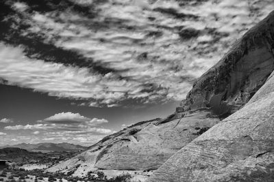 Scenic view of mountain against sky