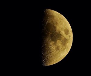 Low angle view of moon in sky