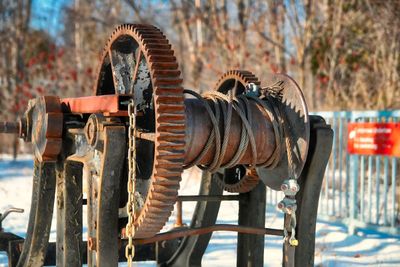 Close-up of rusty metal