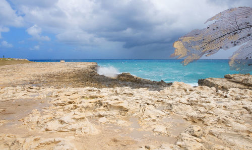 Scenic view of sea against sky