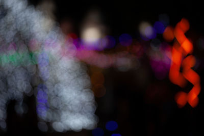 Defocused image of lights