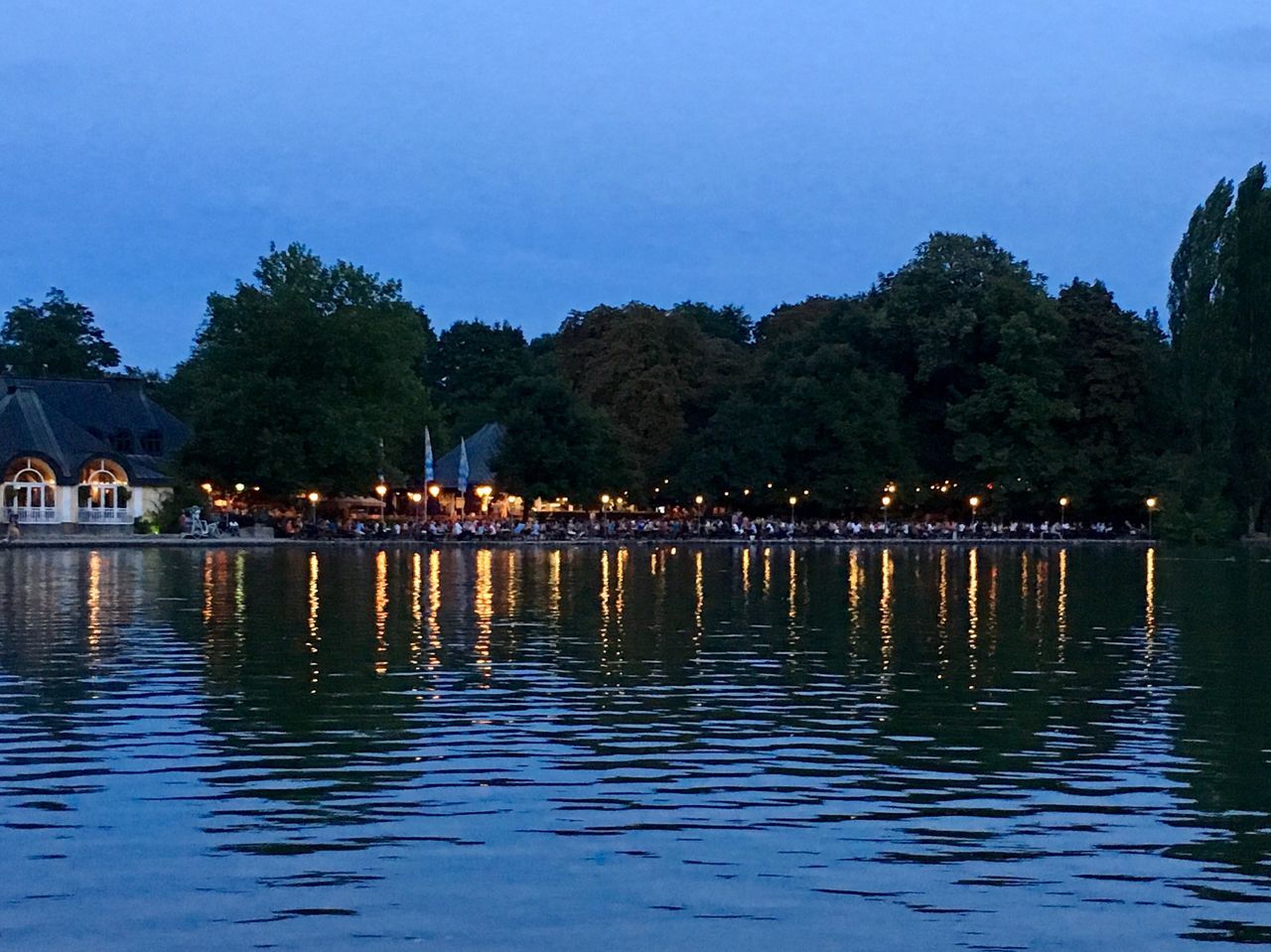 SCENIC VIEW OF RIVER AT NIGHT