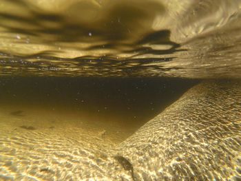 Close-up of rippled water