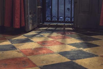 View of tiled floor