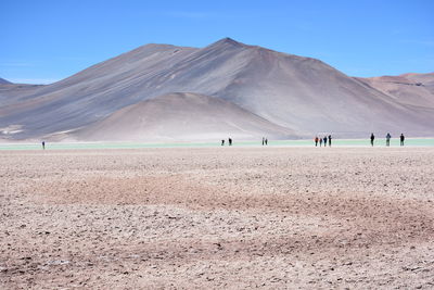 Scenic view of desert against sky