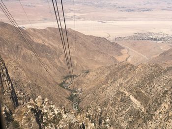 High angle view of valley