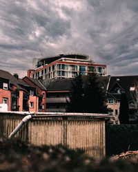 Buildings against sky in city