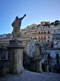 Low angle view of statue